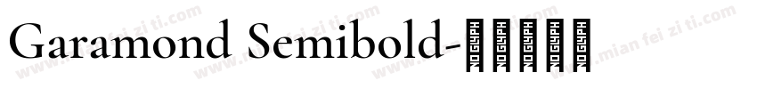Garamond Semibold字体转换